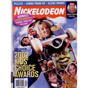 VERY SCARCE 4/02 NICKELODEON MAG, 2002 KIDS CHOICE